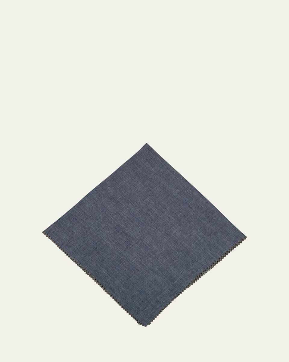 Picot Edge Charcoal Napkin